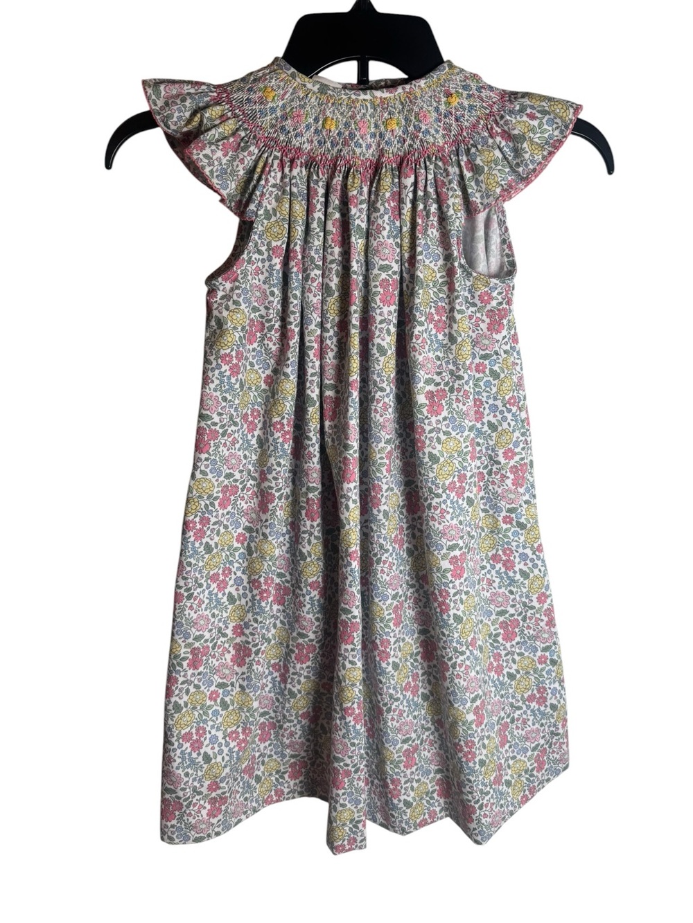 Ruth and Ralph Girls' Smocked Americana Dress in floral size 6